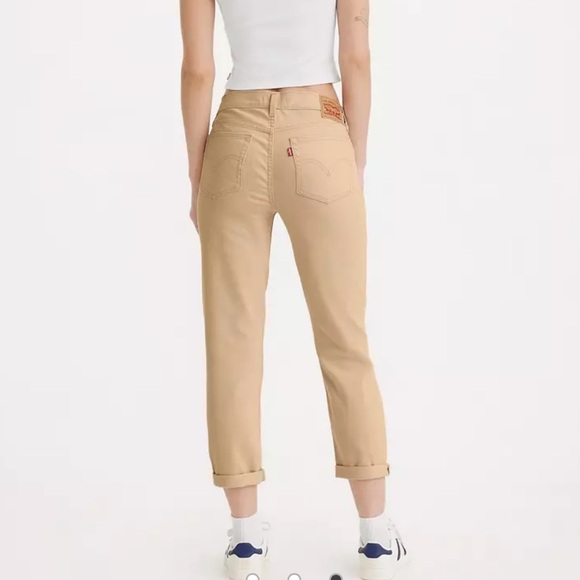 Levi’s mid rise boyfriend jeans khaki twill - Picture 2 of 5